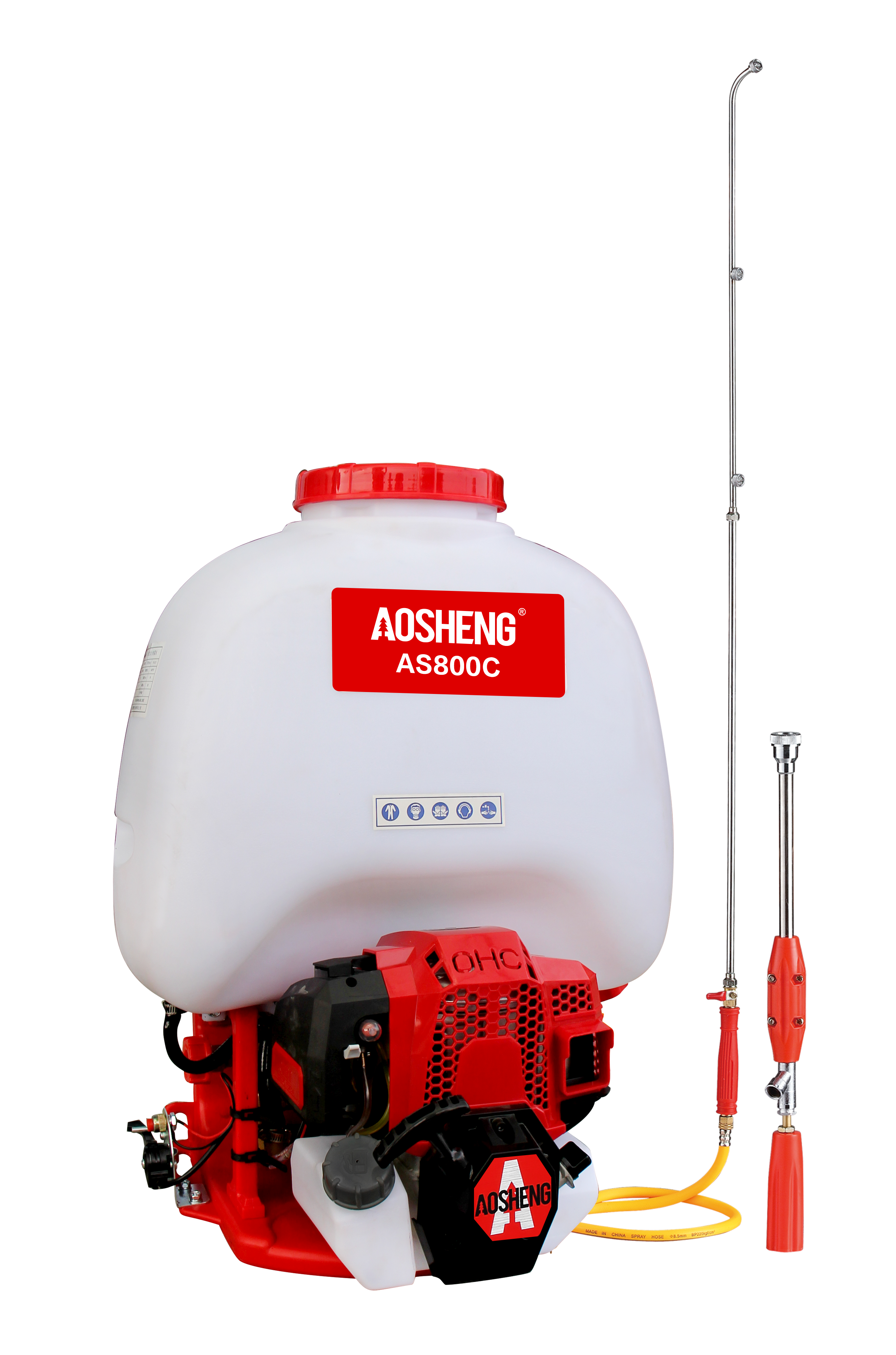 เครื่องพ่นยาแบบใช้น้ำมันเบนซินมีหลายขนาดและหลายดีไซน์